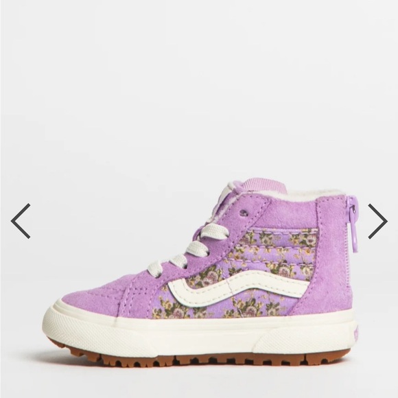 Sk8-Hi MTE-1  Vans Purple Floral High-Top Sneakers - Picture 4 of 12